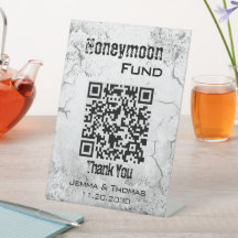 Sinal de pedestal de Tabletop de Casamento Texturi