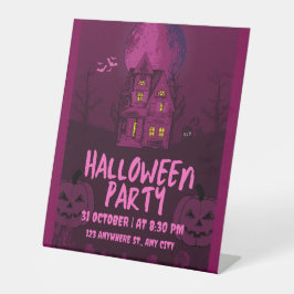 Sinal de Pedestal do Halloween