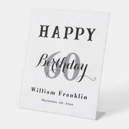 Sinal de pedestal elegante para o deco de festa de