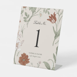 Sinal de Pedestal para Números de Tabela Terracott