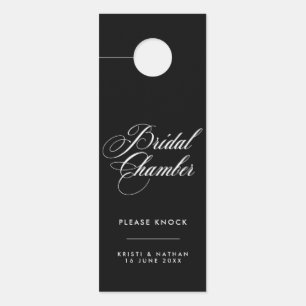 Sinal de Porta de Casamento da Câmara Bridal Elega