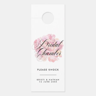 Sinal de Porta de Casamento de Peony Bridal, Rosa