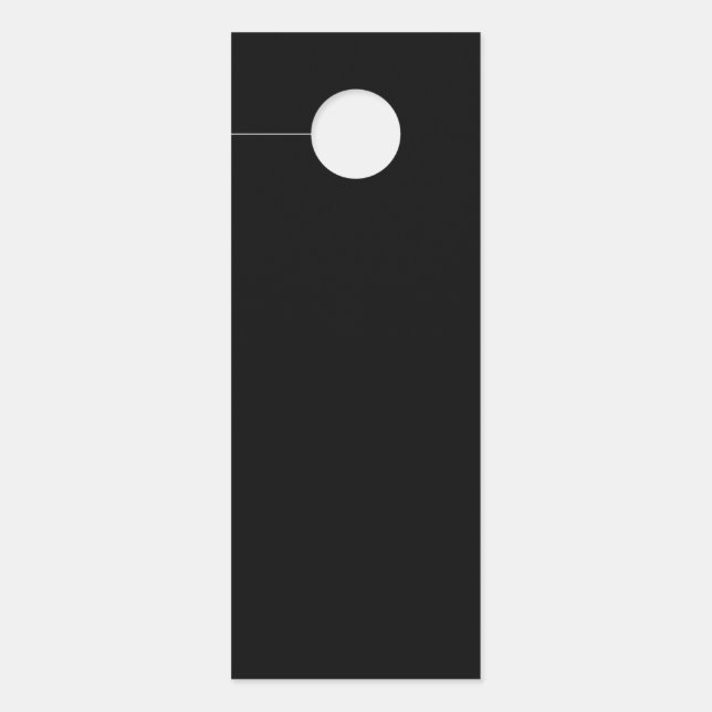 Sinal de porta de travamento preto mínimo sólido (Frente)