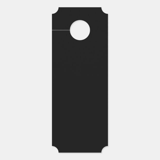 Sinal de porta do tíquete de fixação a preto mínim (Frente)