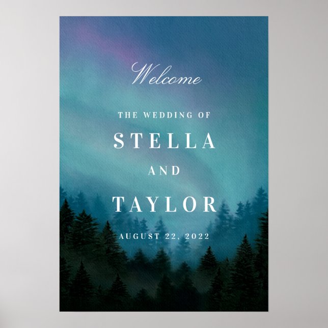 Sinal de Poster Aurora (Frente)