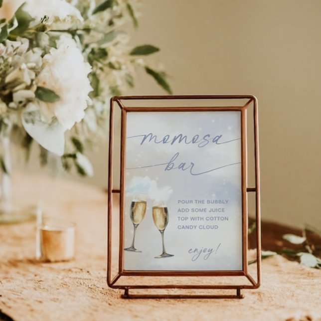 Sinal de Poster da Barra Momosa para Chás de Bebê  (Criador carregado)