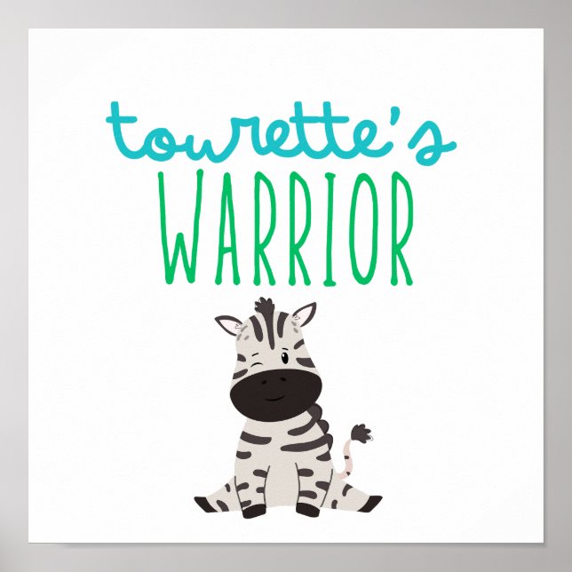 sinal de Poster da consciência de guerreiro do tur (Frente)