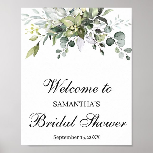 Sinal de Poster de Boas-vindas do Chá de panela Eu (Frente)