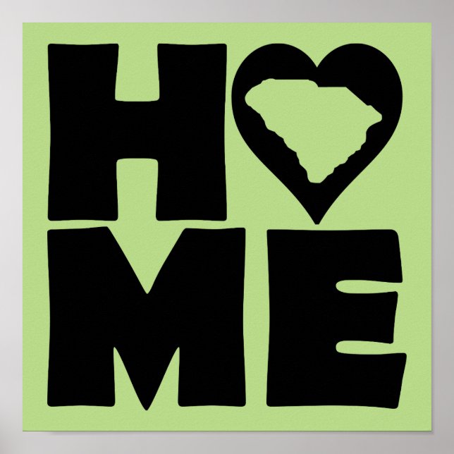 Sinal de Poster de Estado do Coração Residencial d (Frente)