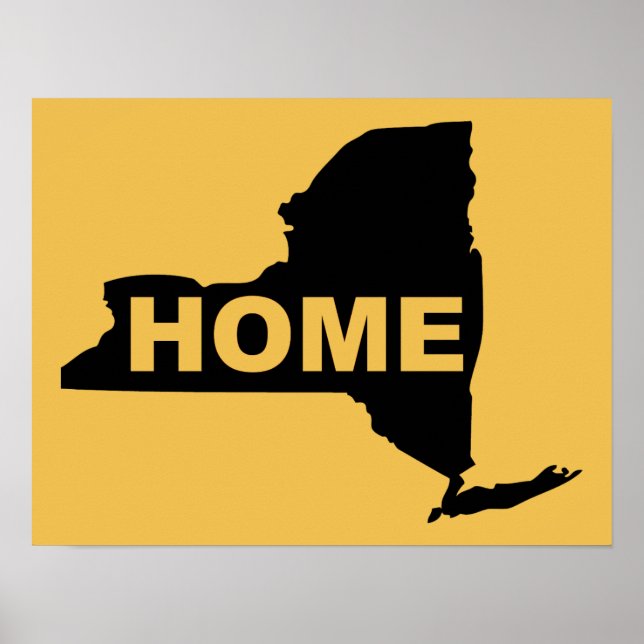 Sinal de Poster de Nova York Home (Frente)