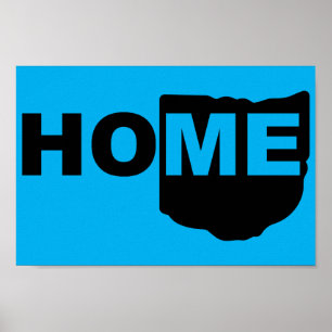 Sinal de Poster de Ohio Longe do Estado