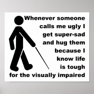 Sinal de Poster engraçado Ugly Hug