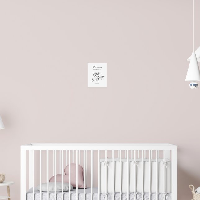 Sinal de Poster personalizado - decoração personal (Berçário 2)