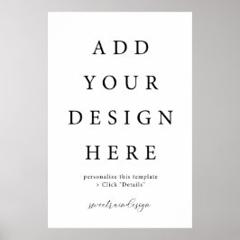 Sinal de Poster vertical/retrato de 24 x 36"