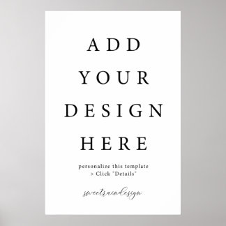 Sinal de Poster vertical/retrato de 24 x 36"