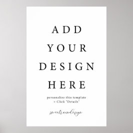 Sinal de Poster vertical/retrato de 24 x 36"