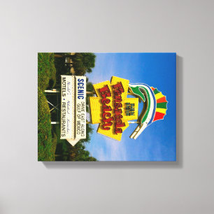 Sinal de Praia de Pensacola - Canvas de 14" x 11"