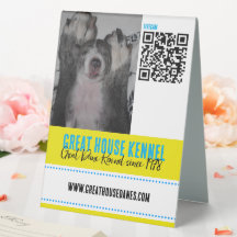Sinal de Promocional do Código QR do Kennel do Dan