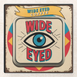 Sinal de propaganda de co-metal com café eado larg