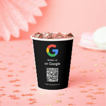 Sinal de QR Code do Google para Avaliar Negócios M