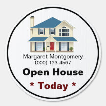 Sinal de realeador de casa dupla face redonda