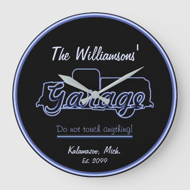 Sinal de Relógio de Garagem de Contorno do Caminhã (Frente)