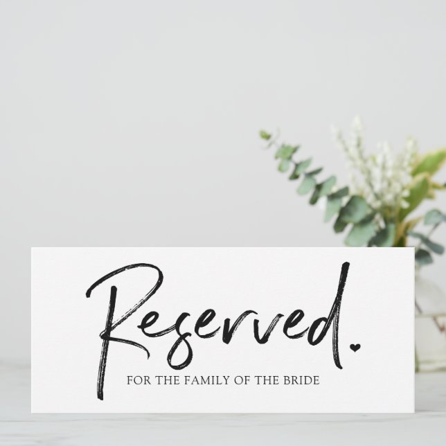 Sinal de Reserva de Casamento Suspenso Longo - Pre (Em pé/Frente)