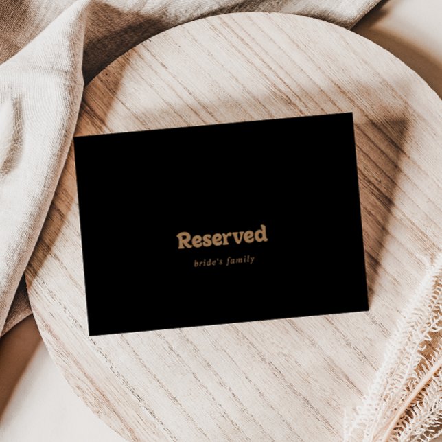 Sinal de Reservado Clássico Minimalista Casamento  (Criador carregado)