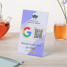 Sinal de revisão comercial - Código QR personaliza