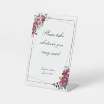 Sinal de Rosa de queda personalizável