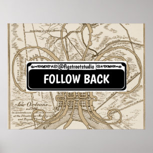 Sinal de rua, Nova Orleans, editar texto, Poster