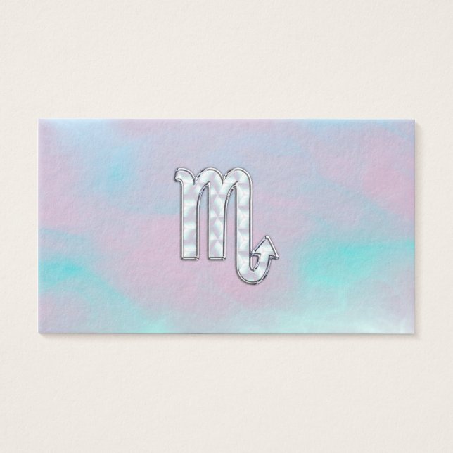 Sinal de Scorpio Zodiac em Mãe do Estilo Pérola (Frente)