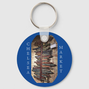 Sinal de setas do mercado Chelsea nº 1-2 Chaveiro
