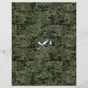 Sinal de Silver Sagitário na Camo Digital Woodlan