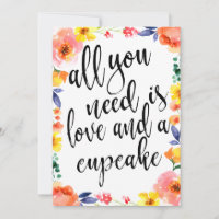 Sinal de Sobremesa de Casamento Cupcake Acessível 