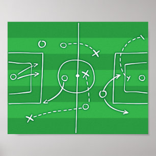 Sinal de Soccer PLAYBOOK Impressão