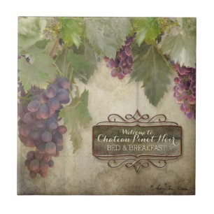 Sinal de Vinha russa personalizada Cai no Vinho