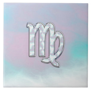 Sinal de Virgo Zodiac em Pastels Estilo de Nacre I