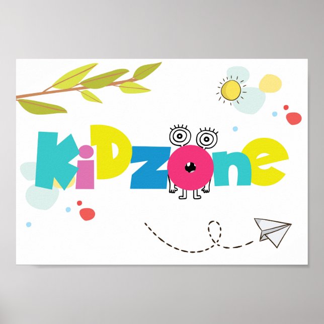 Sinal de zona do Kid poster (Frente)