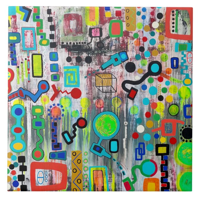 Sinal do Azulejo cerâmico Times 6 x 6 (Frente)