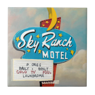 Sinal do Motel Sky Ranch