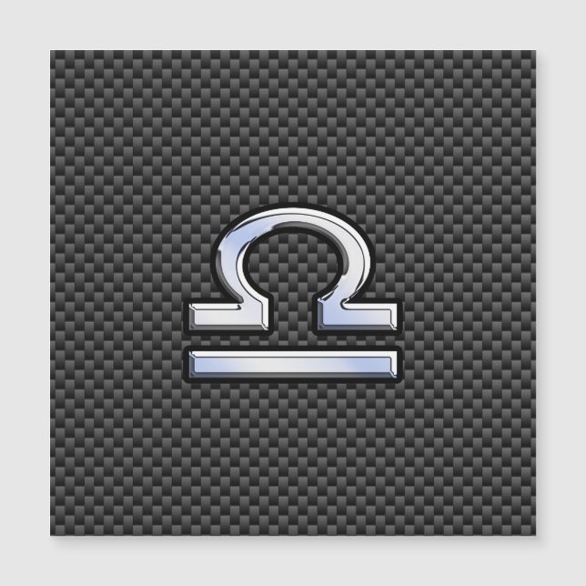 Sinal do Zodíaco Libra em Impressão de Fibra de Ca (Frente)