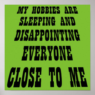 Sinal engraçado do poster da decepção grande