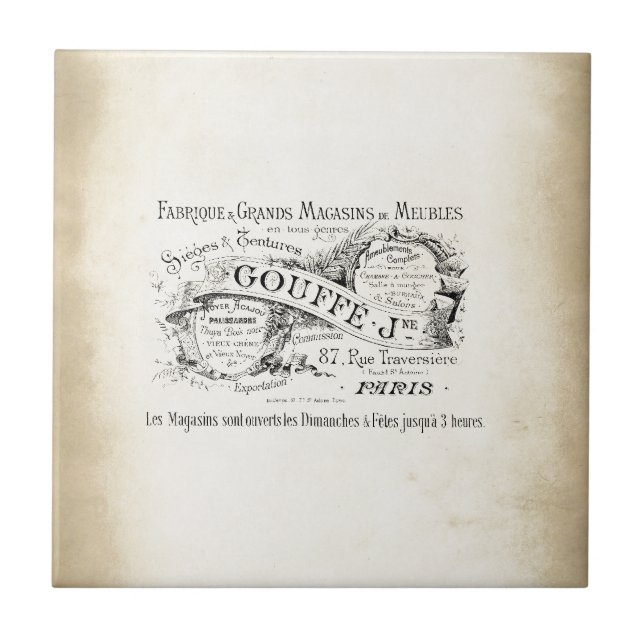 Sinal francês do armazém (Frente)