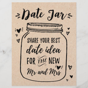 SINAL para o jogo Date Jar, Bridal & Chá de casam