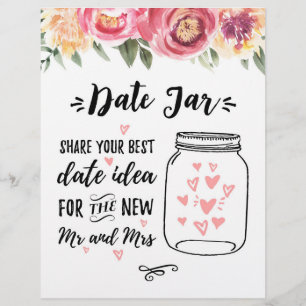 SINAL para o jogo Date Jar, Bridal & Chá de casam