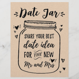 SINAL para o jogo Date Jar, Bridal & Chá de casam