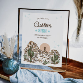 Sinal Personalizado para Chá de Bebê do Menino Cau