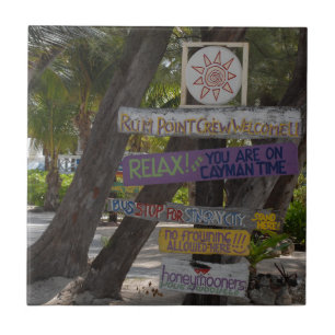 Sinal poste Rum Point Grand Cayman