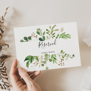 Sinal Reservado de Casamento Floral Simples Eucaly